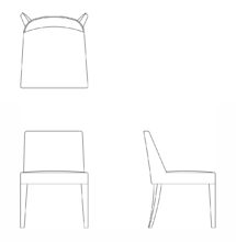 bordeaux chair drawing